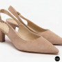 Бежеві туфлі-слінгбеки Ryłko (Польща) ISLA C5EY4___ _4RG 6178 на невисоких підборах