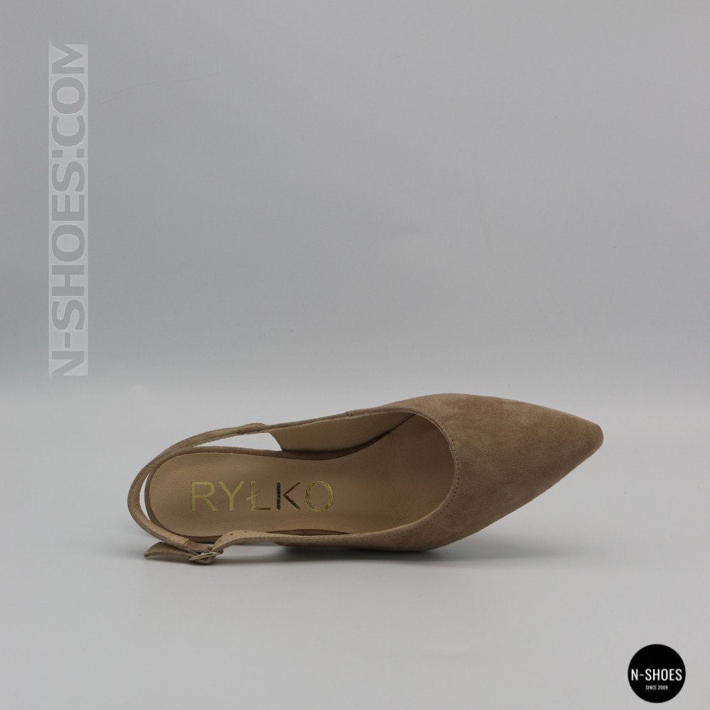 Бежеві туфлі-слінгбеки Ryłko (Польща) ISLA C5EY4___ _4RG 6178 на невисоких підборах
