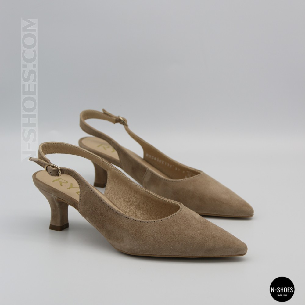 Бежеві туфлі-слінгбеки Ryłko (Польща) ISLA C5EY4___ _4RG 6178 на невисоких підборах