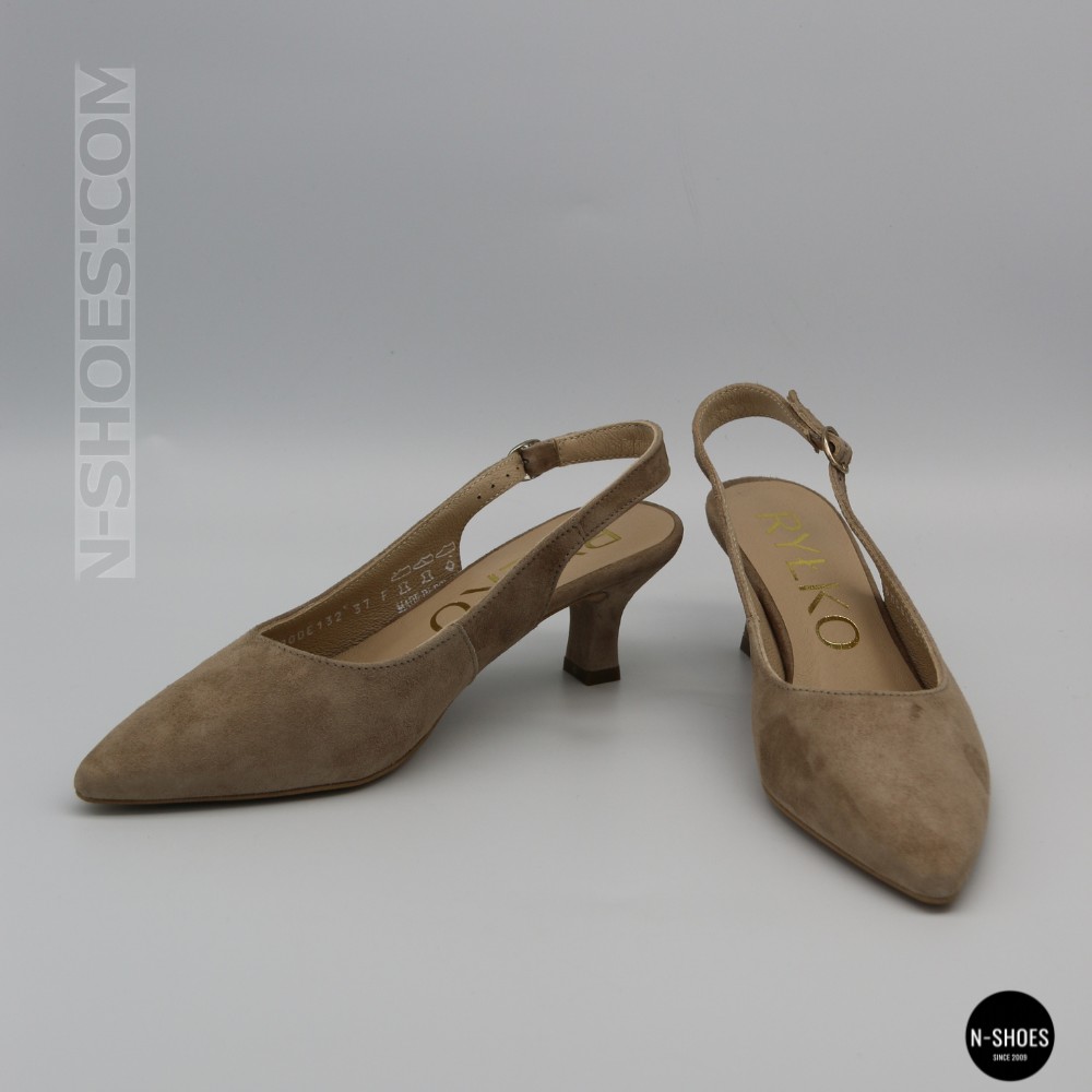 Бежеві туфлі-слінгбеки Ryłko (Польща) ISLA C5EY4___ _4RG 6178 на невисоких підборах