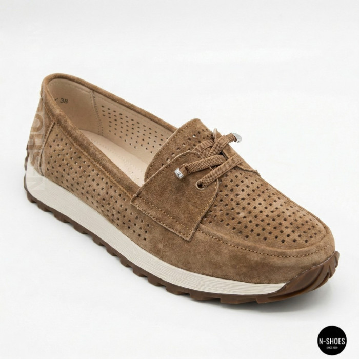 Лоферы-мокасины Allsy 210294 05612-26 Lonza Camel (коричневые)