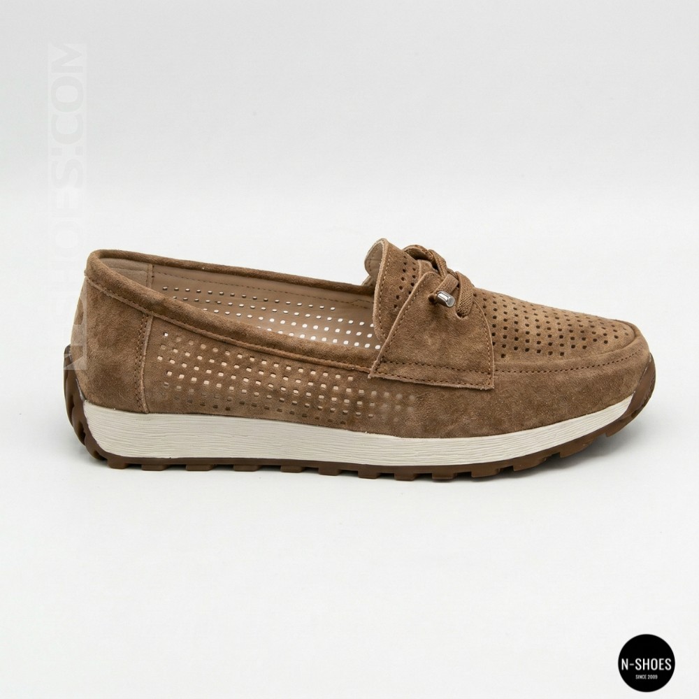 Лоферы-мокасины Allsy 210294 05612-26 Lonza Camel (коричневые)