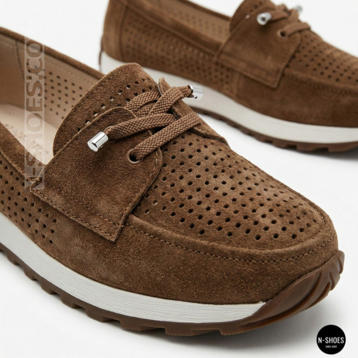 Лоферы-мокасины Allsy 210294 05612-26 Lonza Camel (коричневые)
