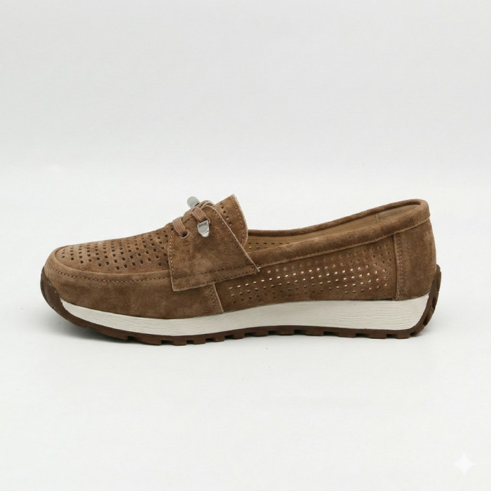 Лоферы-мокасины Allsy 210294 05612-26 Lonza Camel (коричневые)