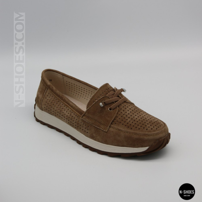Лоферы-мокасины Allsy 210294 05612-26 Lonza Camel (коричневые)