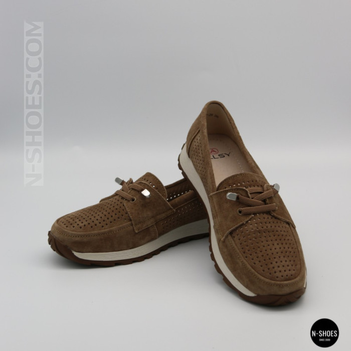 Лоферы-мокасины Allsy 210294 05612-26 Lonza Camel (коричневые)