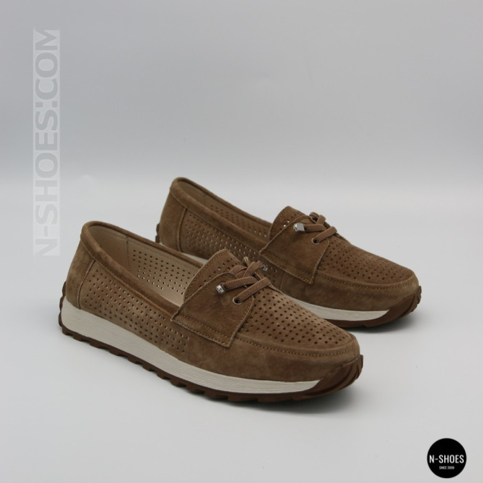 Лоферы-мокасины Allsy 210294 05612-26 Lonza Camel (коричневые)
