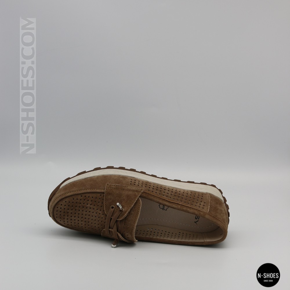 Лоферы-мокасины Allsy 210294 05612-26 Lonza Camel (коричневые)