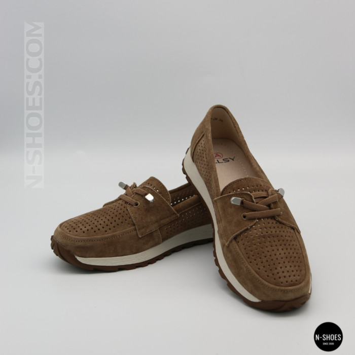 Лоферы-мокасины Allsy 210294 05612-26 Lonza Camel (коричневые)