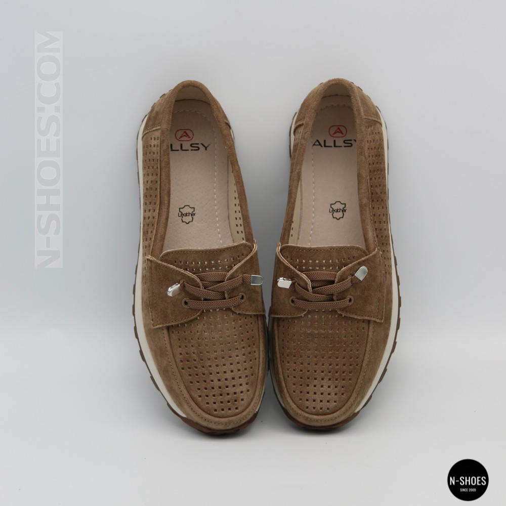 Лоферы-мокасины Allsy 210294 05612-26 Lonza Camel (коричневые)