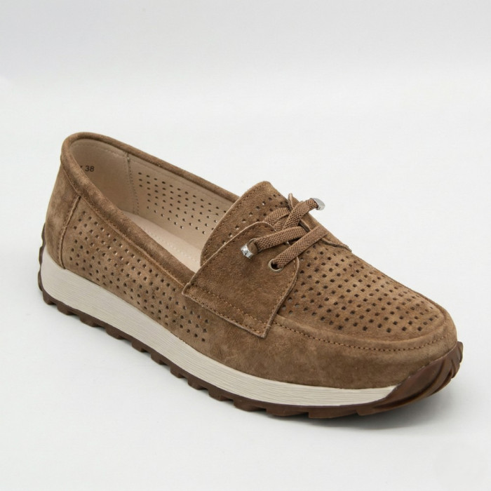 Лоферы-мокасины Allsy 210294 05612-26 Lonza Camel (коричневые)