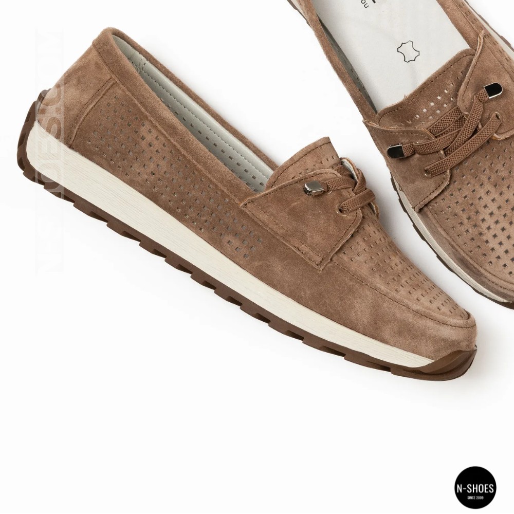 Лоферы-мокасины Allsy 210294 05612-26 Lonza Camel (коричневые)