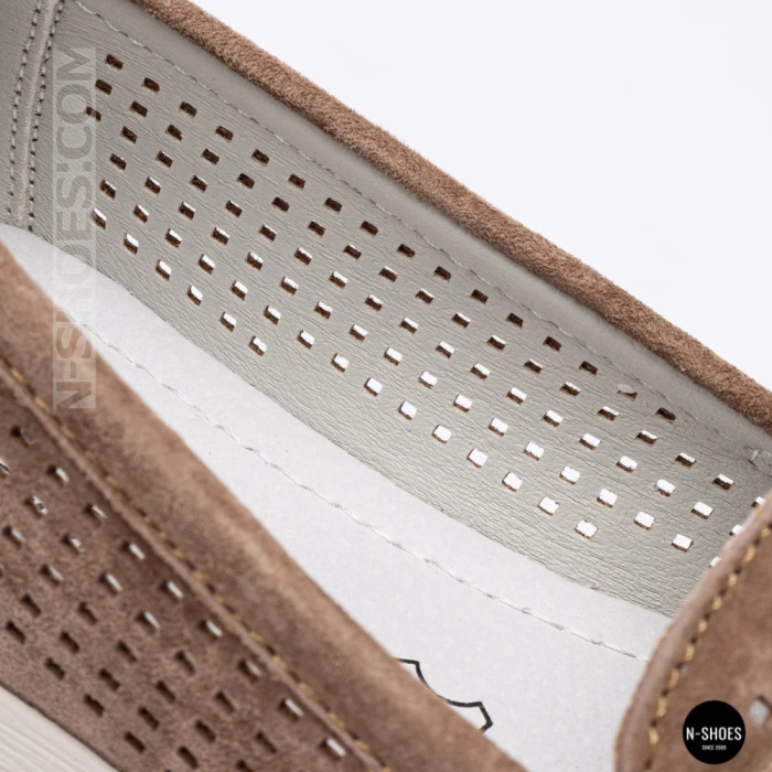 Лоферы-мокасины Allsy 210294 05612-26 Lonza Camel (коричневые)