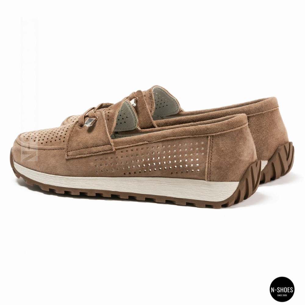 Лоферы-мокасины Allsy 210294 05612-26 Lonza Camel (коричневые)