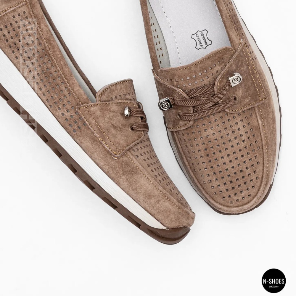 Лоферы-мокасины Allsy 210294 05612-26 Lonza Camel (коричневые)