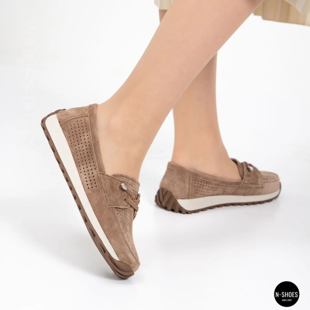 Лоферы-мокасины Allsy 210294 05612-26 Lonza Camel (коричневые)