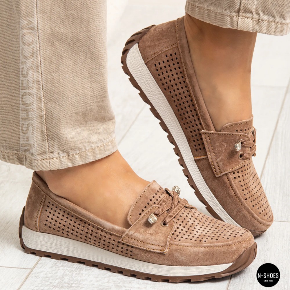 Лоферы-мокасины Allsy 210294 05612-26 Lonza Camel (коричневые)