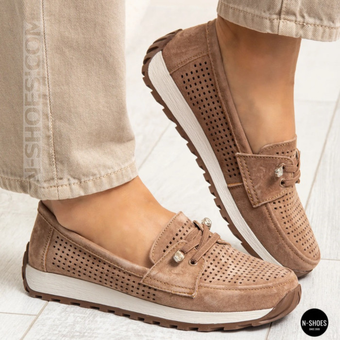 Лоферы-мокасины Allsy 210294 05612-26 Lonza Camel (коричневые)