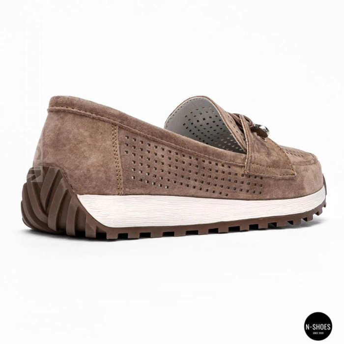 Лоферы-мокасины Allsy 210294 05612-26 Lonza Camel (коричневые)