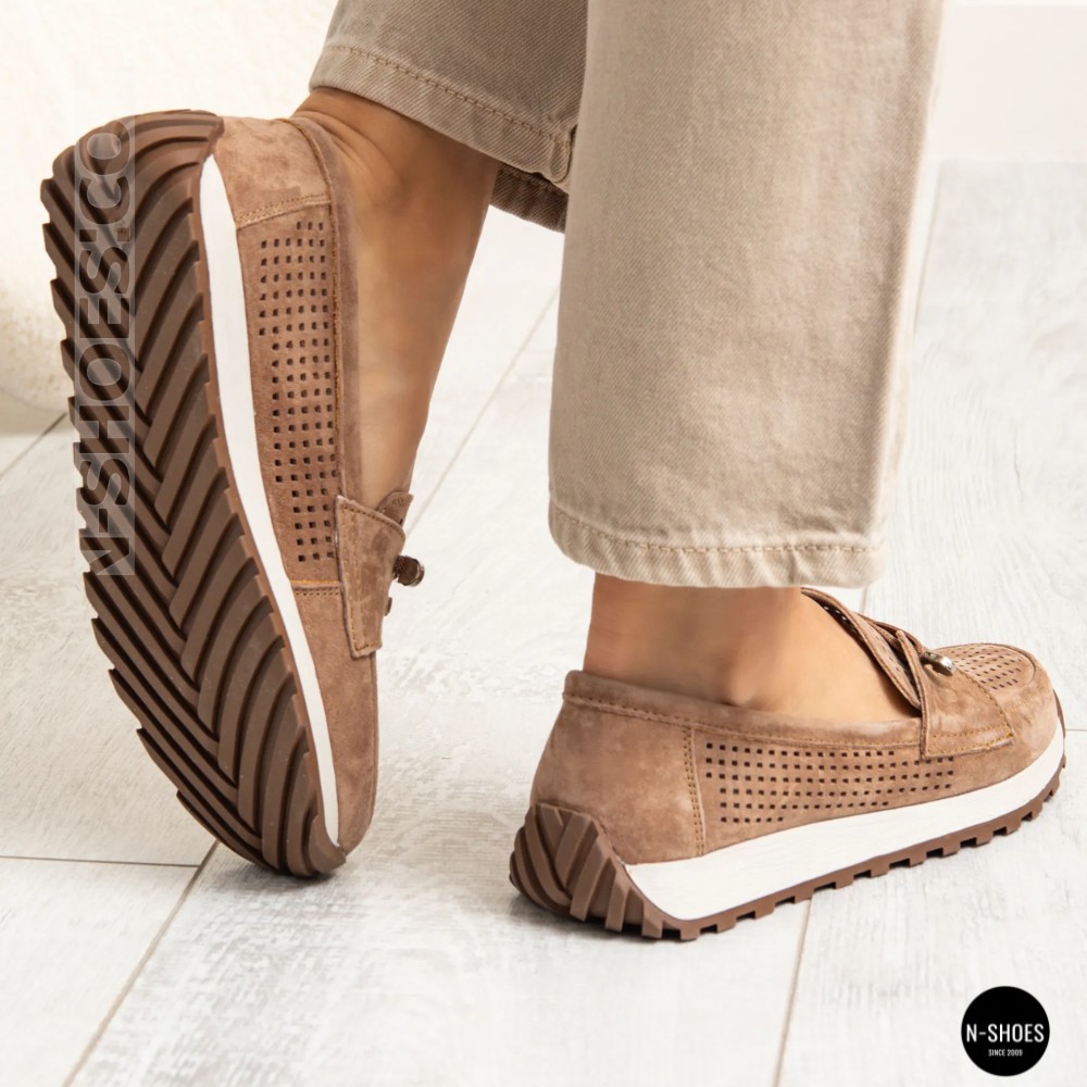 Лоферы-мокасины Allsy 210294 05612-26 Lonza Camel (коричневые)