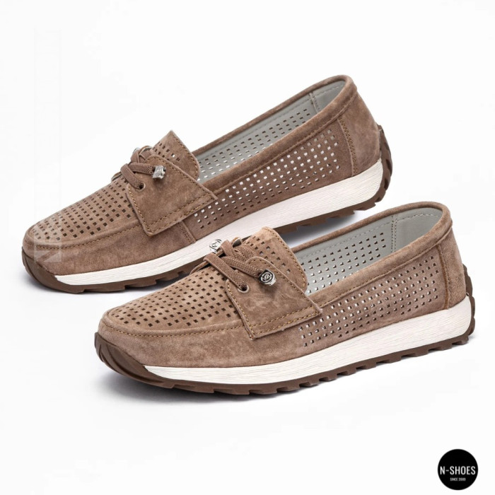 Лоферы-мокасины Allsy 210294 05612-26 Lonza Camel (коричневые)