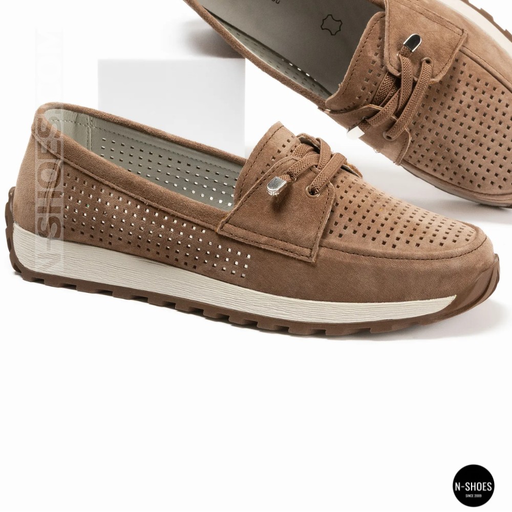 Лоферы-мокасины Allsy 210294 05612-26 Lonza Camel (коричневые)