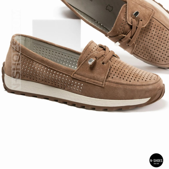 Лоферы-мокасины Allsy 210294 05612-26 Lonza Camel (коричневые)
