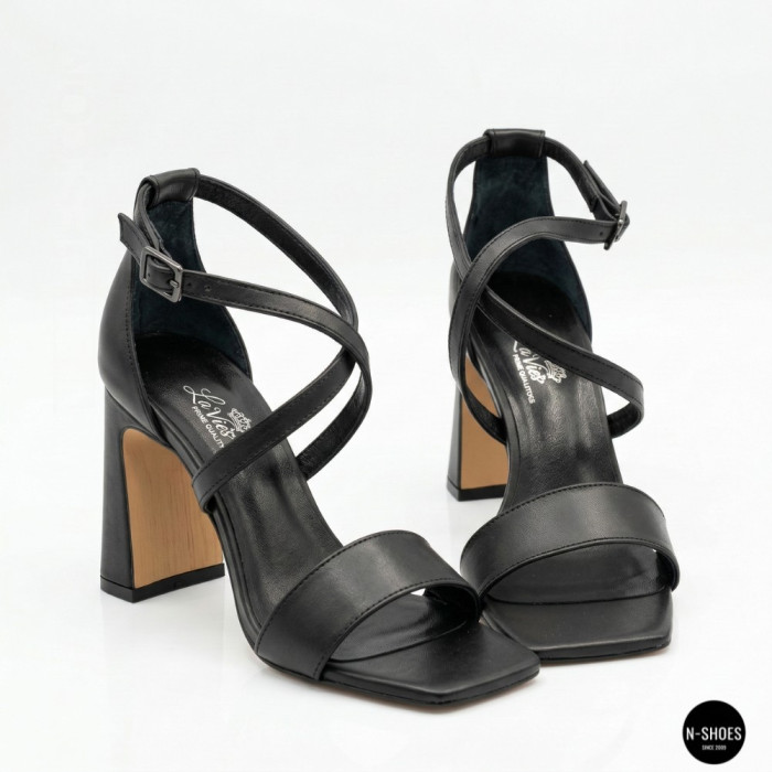 Lirio l 087-8073 Block Heel Sandals with Closed Heel