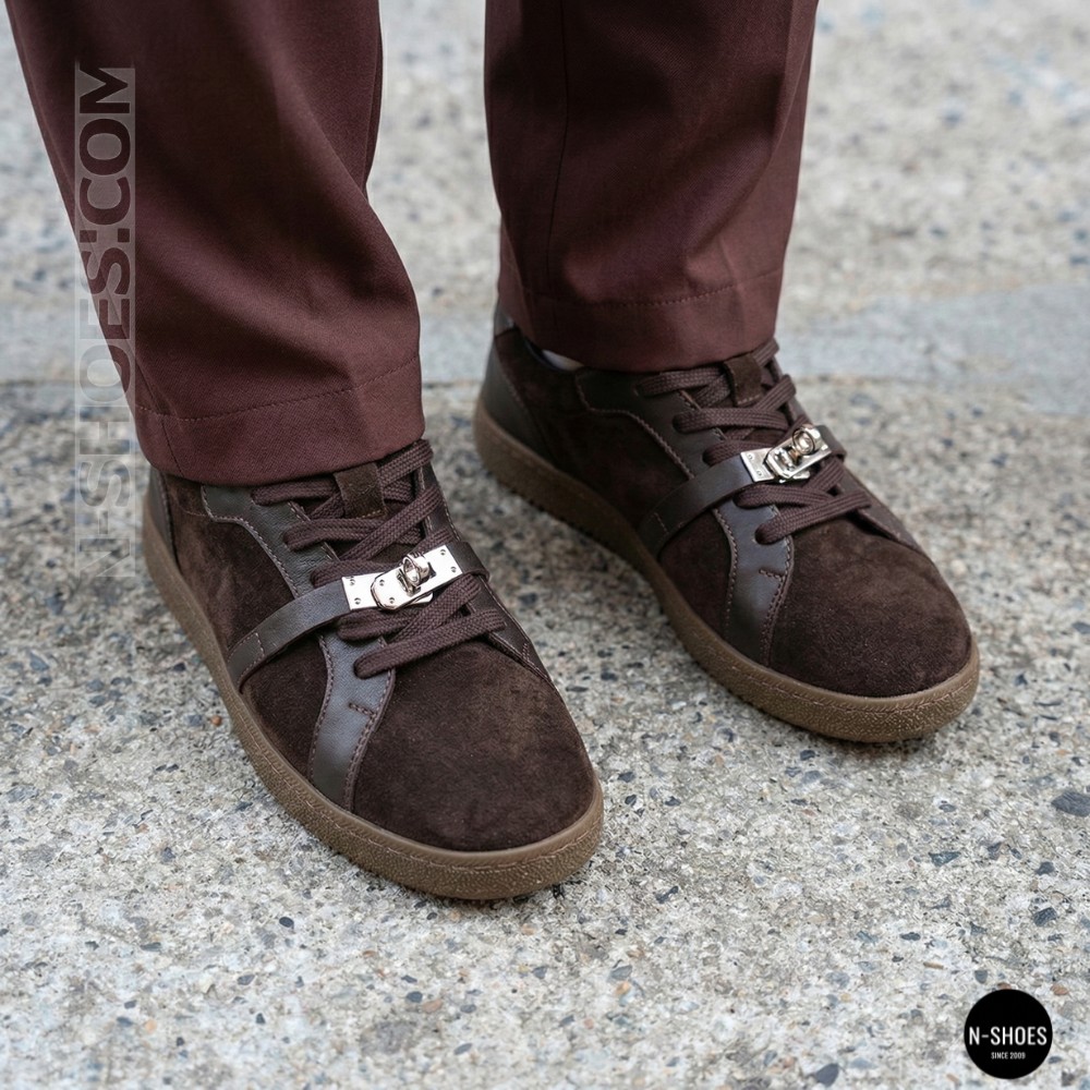 Замшевые кеды Romax Comfort 2525-10v 6188 в стиле Karl Lagerfeld