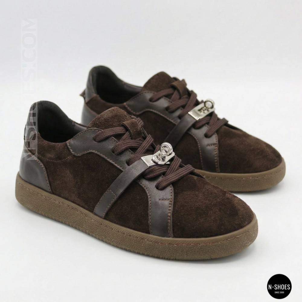 Замшевые кеды Romax Comfort 2525-10v 6188 в стиле Karl Lagerfeld