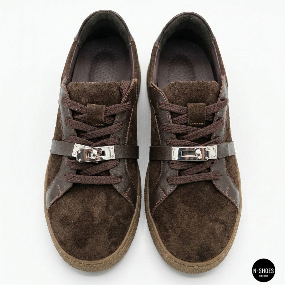 Замшевые кеды Romax Comfort 2525-10v 6188 в стиле Karl Lagerfeld