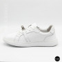 White Leather Sneakers Romax Comfort 2525-1 6189 with Metal Decor