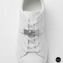 White Leather Sneakers Romax Comfort 2525-1 6189 with Metal Decor