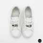 White Leather Sneakers Romax Comfort 2525-1 6189 with Metal Decor