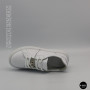 White Leather Sneakers Romax Comfort 2525-1 6189 with Metal Decor