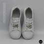 White Leather Sneakers Romax Comfort 2525-1 6189 with Metal Decor