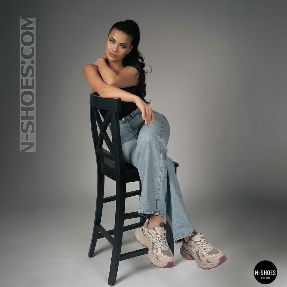 Жіночі кросівки Lonza NY 212978 25z51d273-5 6191 фіолетові у стилі Asics