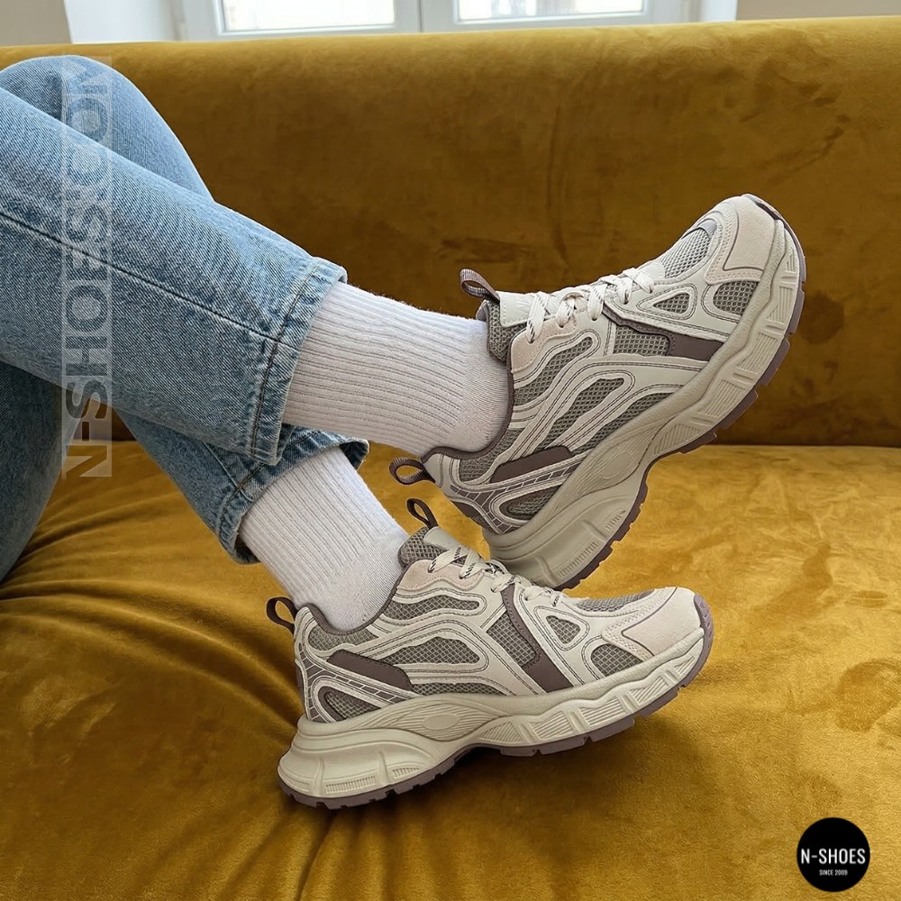 Жіночі кросівки Lonza NY 212978 25z51d273-5 6191 фіолетові у стилі Asics