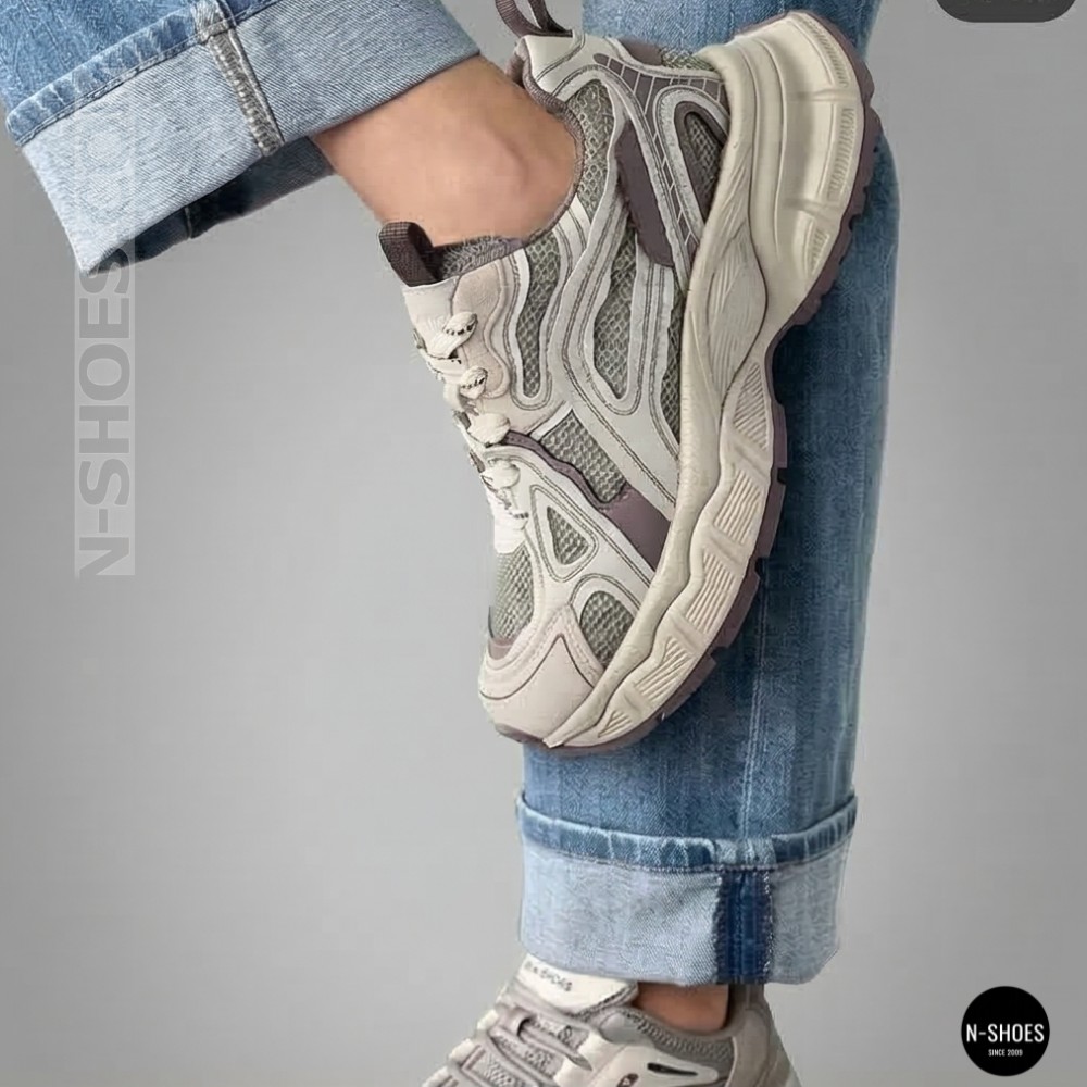 Жіночі кросівки Lonza NY 212978 25z51d273-5 6191 фіолетові у стилі Asics