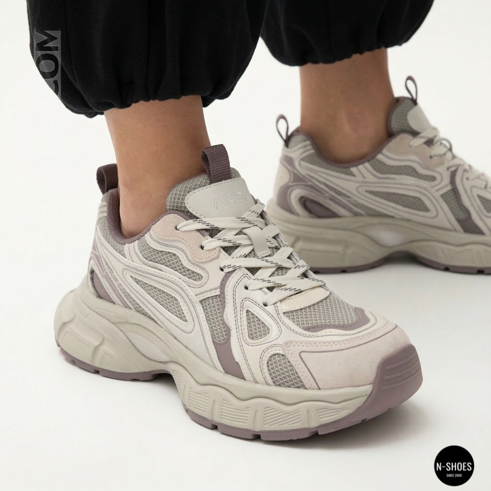 Жіночі кросівки Lonza NY 212978 25z51d273-5 6191 фіолетові у стилі Asics