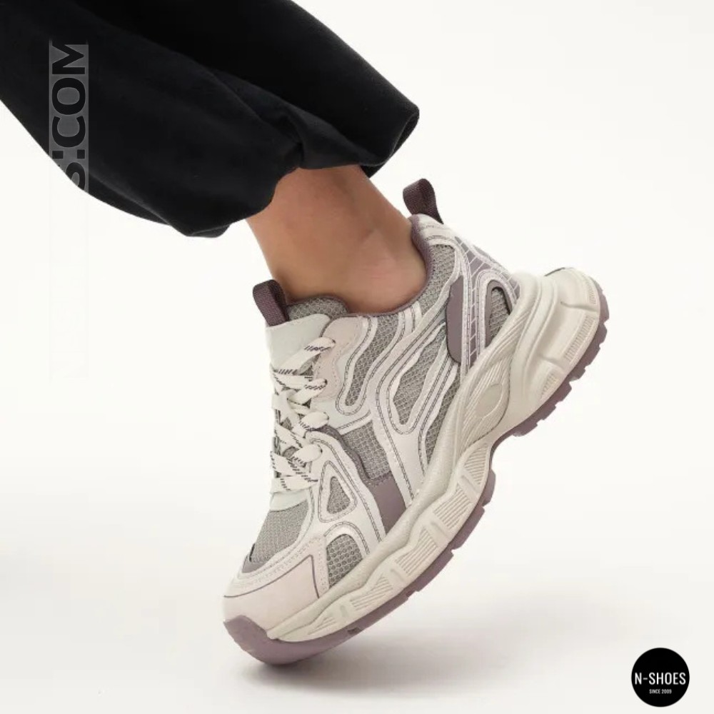 Жіночі кросівки Lonza NY 212978 25z51d273-5 6191 фіолетові у стилі Asics