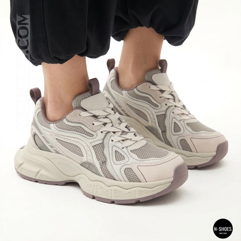 Жіночі кросівки Lonza NY 212978 25z51d273-5 6191 фіолетові у стилі Asics