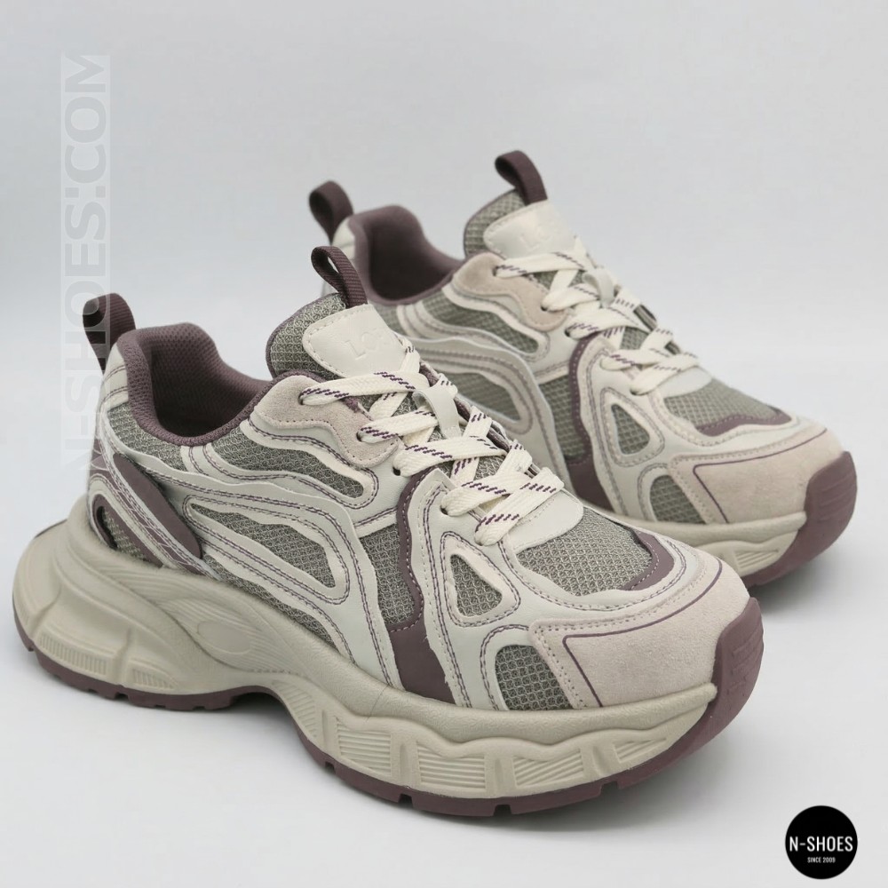 Жіночі кросівки Lonza NY 212978 25z51d273-5 6191 фіолетові у стилі Asics
