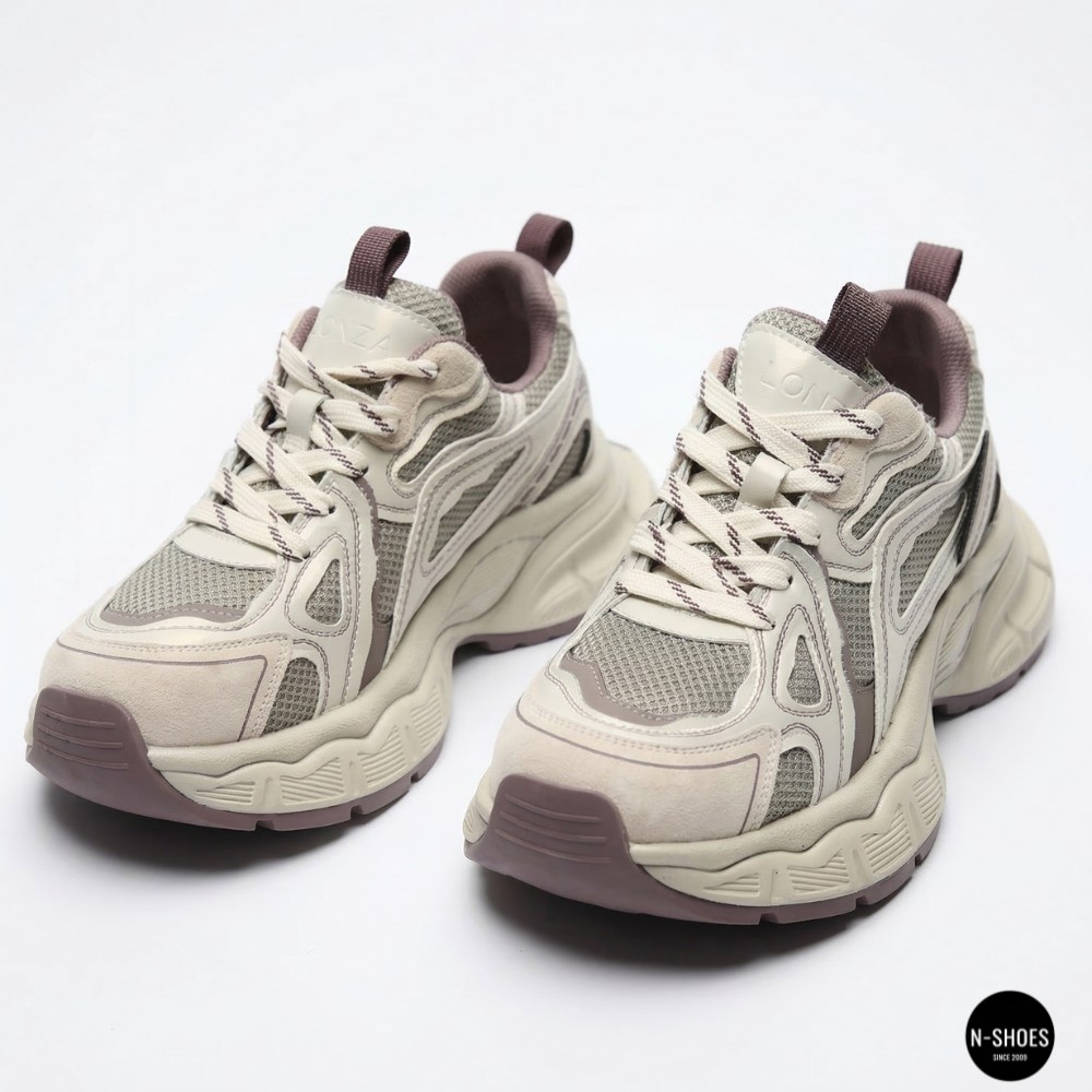 Жіночі кросівки Lonza NY 212978 25z51d273-5 6191 фіолетові у стилі Asics