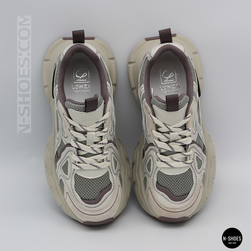 Жіночі кросівки Lonza NY 212978 25z51d273-5 6191 фіолетові у стилі Asics