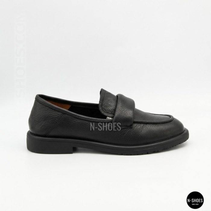 Women's Black Leather Loafers with Anatomical Insole Allsy 209589 Lonza 26z83d2706-2 black 6193