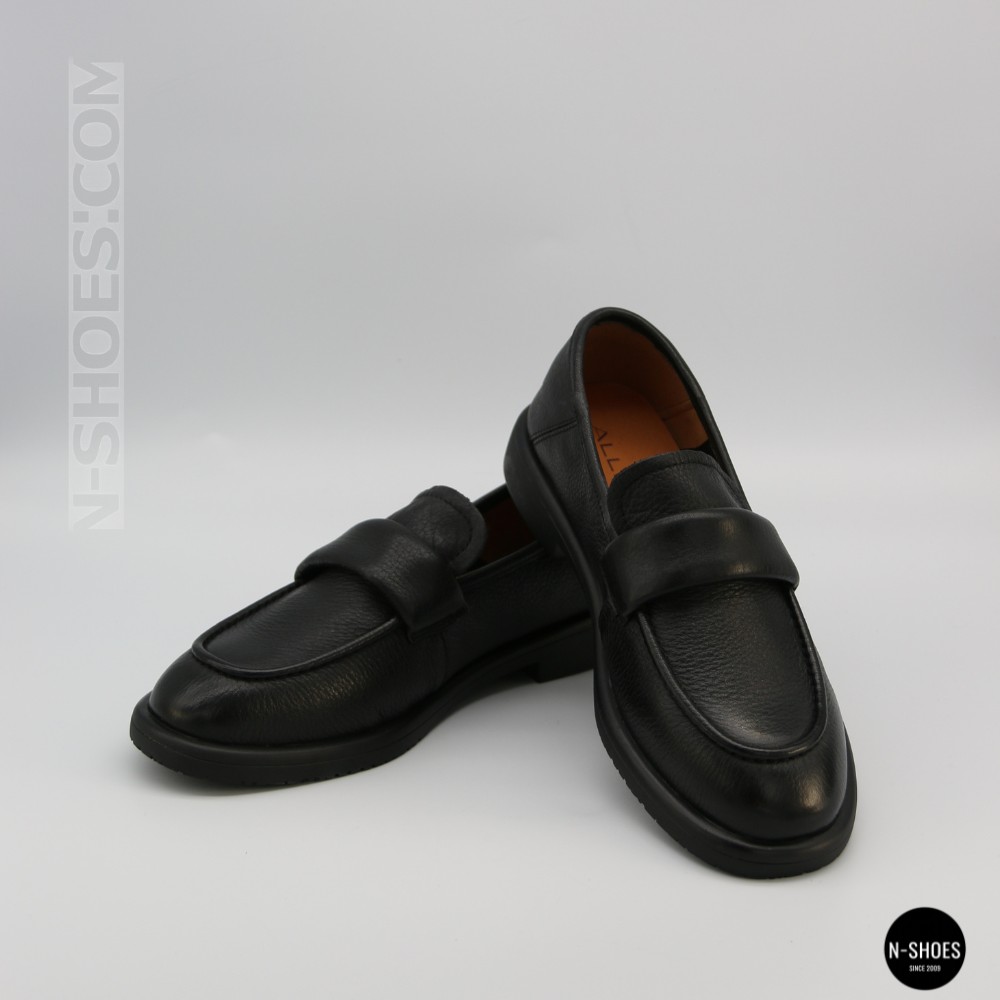 Жіночі чорні шкіряні лофери з анатомічною устілкою Allsy 209589 Lonza 26z83d2706-2 black 6193