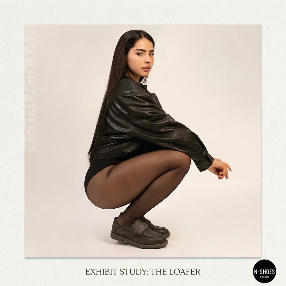 Жіночі сірі лофери Allsy 209586 Lonza 26z83d2706-1 grey 6194 з натуральної шкіри у стилі Brunello Cucinelli