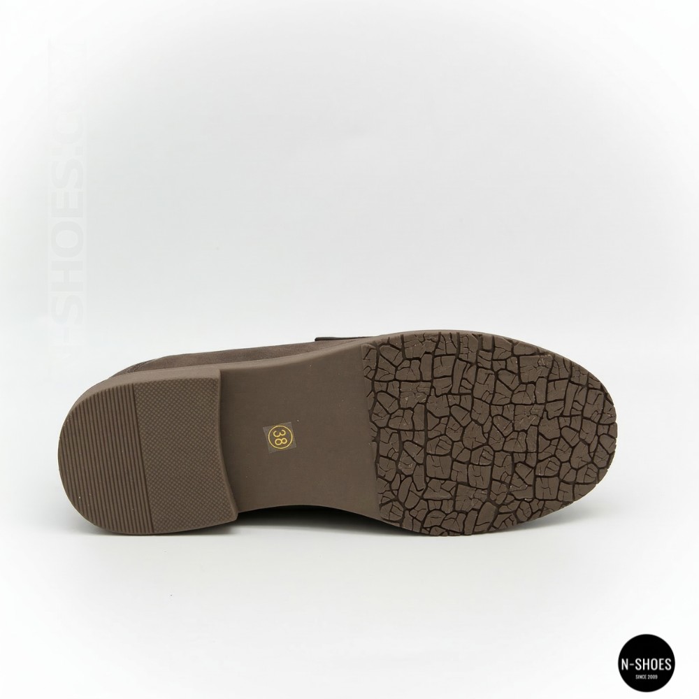 Жіночі сірі лофери Allsy 209586 Lonza 26z83d2706-1 grey 6194 з натуральної шкіри у стилі Brunello Cucinelli