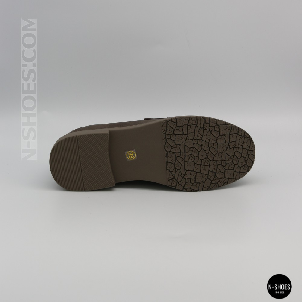 Жіночі сірі лофери Allsy 209586 Lonza 26z83d2706-1 grey 6194 з натуральної шкіри у стилі Brunello Cucinelli